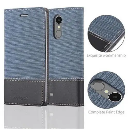 Cadorabo Hülle für LG K8 2017 Schutzhülle in Blau Handy Hülle Etui Book Case Cover Cadorabo Hülle für LG K8 2017 Schutzhülle in Blau Handy Hülle Etui Book Case Cover