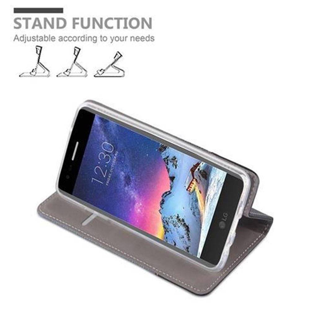 Cadorabo Hülle für LG K8 2017 Schutzhülle in Blau Handy Hülle Etui Book Case Cover