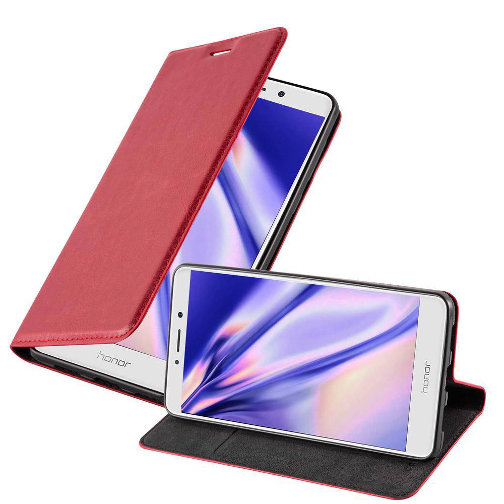 Cadorabo Hülle für Huawei MATE 9 LITE / GR5 2017 / Honor 6X Schutz Hülle in Rot Handyhülle Etui Case Cover