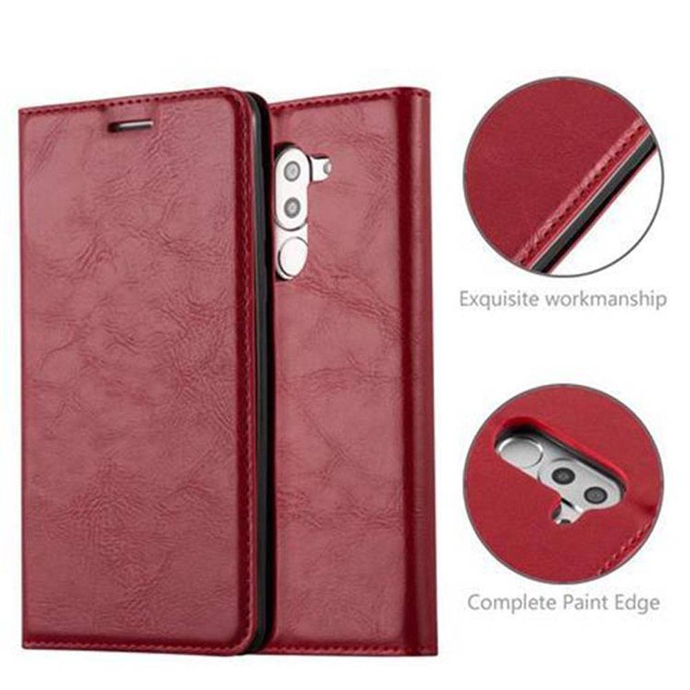 Cadorabo Hülle für Huawei MATE 9 LITE / GR5 2017 / Honor 6X Schutz Hülle in Rot Handyhülle Etui Case Cover