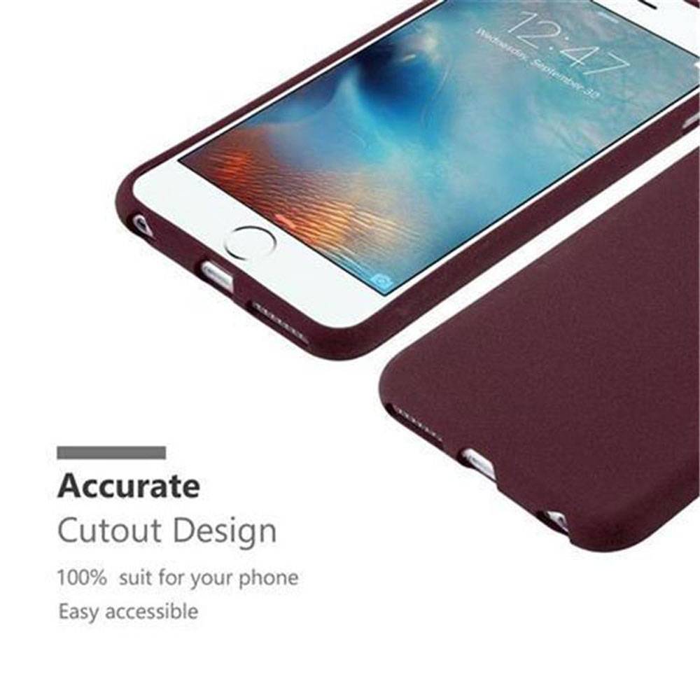Cadorabo Schutzhülle für Apple iPhone 6 / 6S Hülle in Lila Handyhülle TPU Etui Cover Case