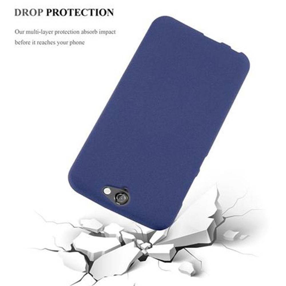 Cadorabo Schutzhülle für HTC ONE A9 Hülle in Blau Handyhülle TPU Etui Cover Case