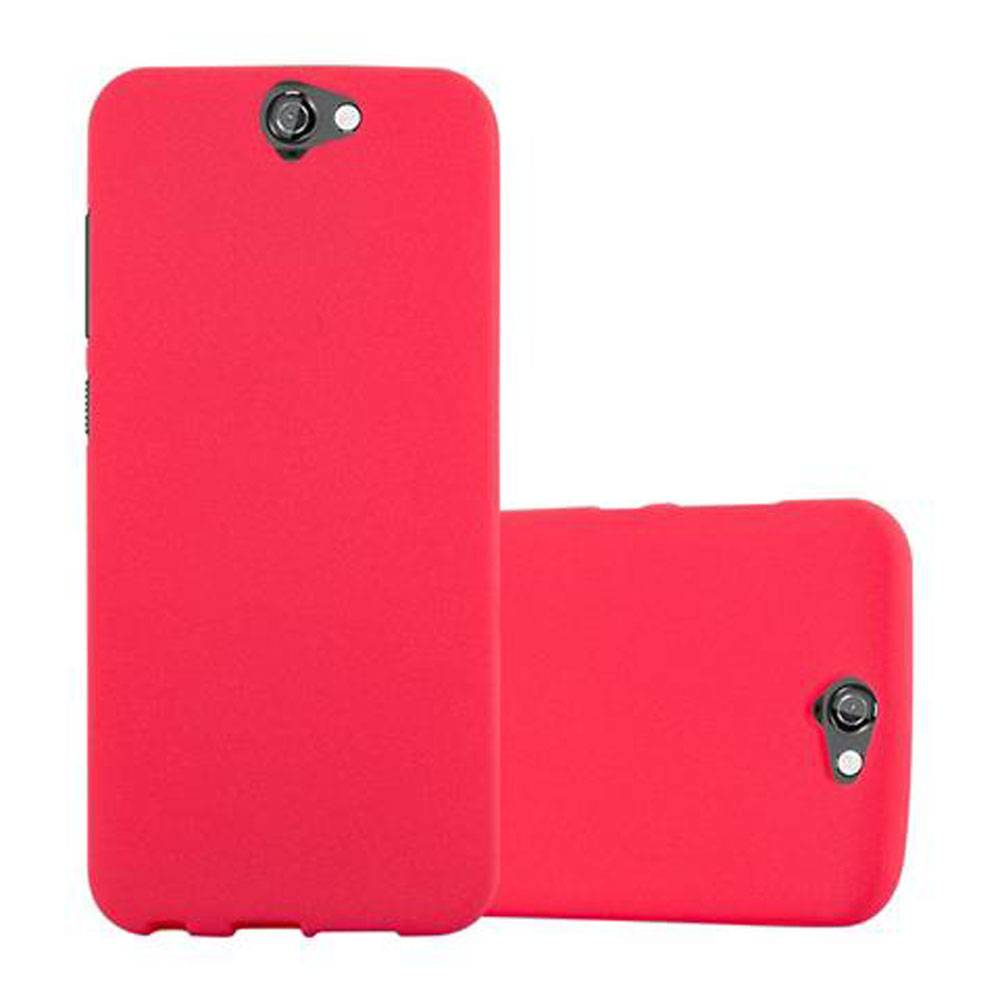 Cadorabo Schutzhülle für HTC ONE A9 Hülle in Rot Handyhülle TPU Etui Cover Case