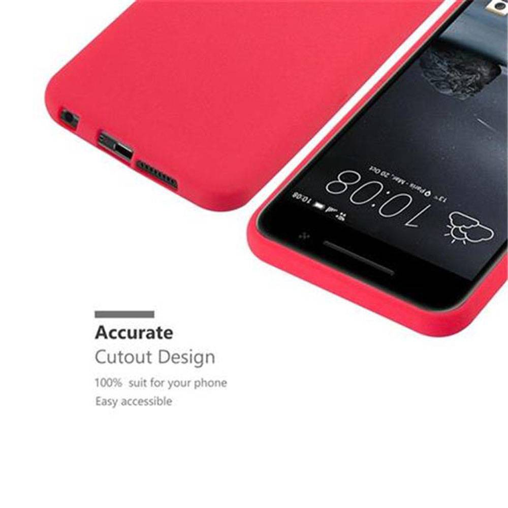 Cadorabo Schutzhülle für HTC ONE A9 Hülle in Rot Handyhülle TPU Etui Cover Case