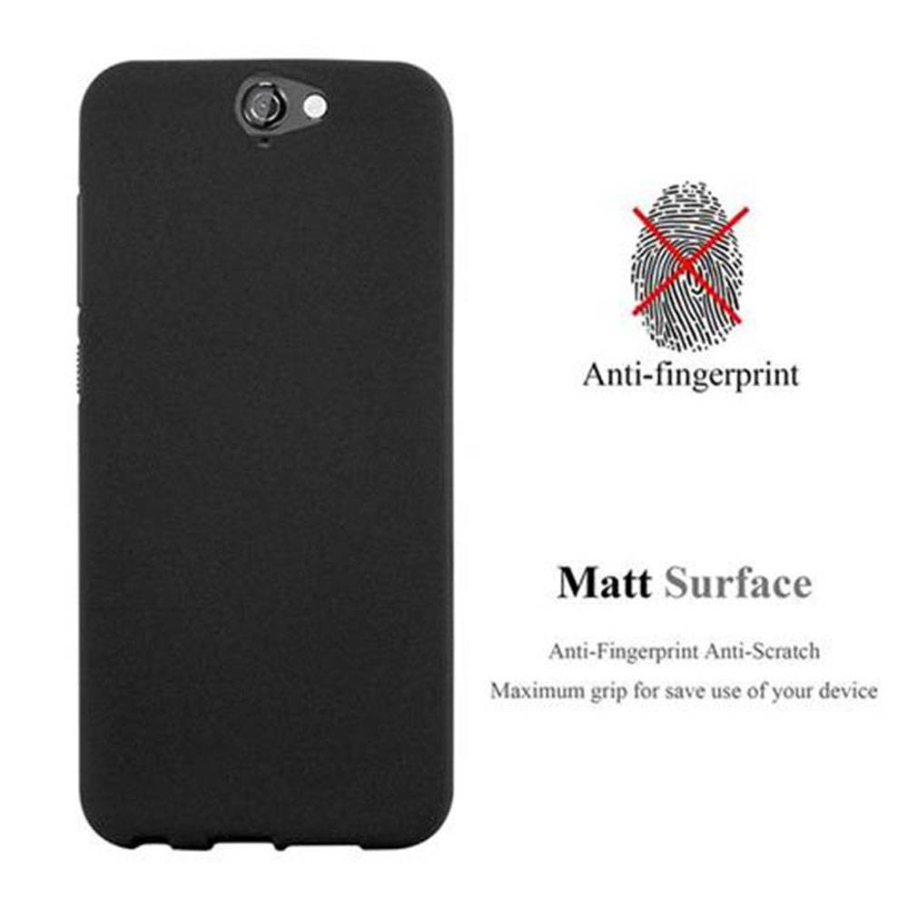 Cadorabo Schutzhülle für HTC ONE A9 Hülle in Schwarz Handyhülle TPU Etui Cover Case