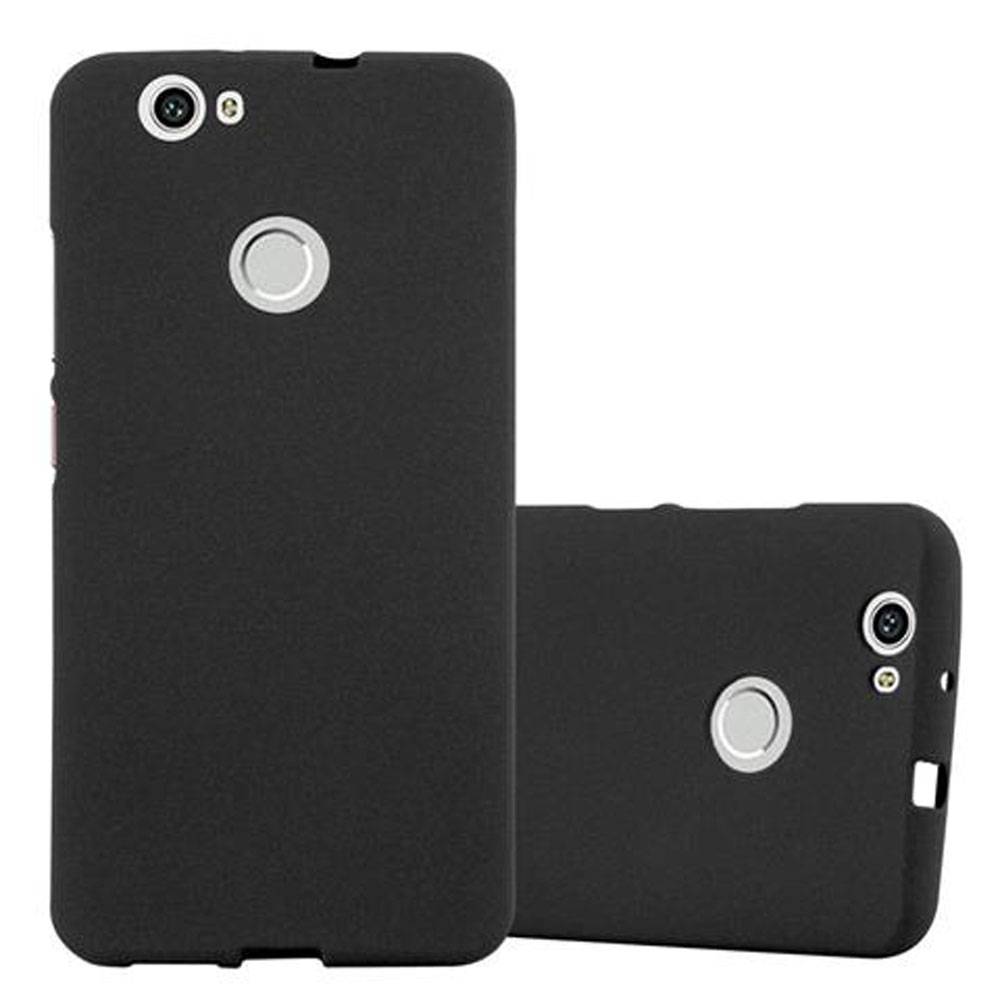 Cadorabo Schutzhülle für Huawei NOVA Hülle in Schwarz Handyhülle TPU Etui Cover Case