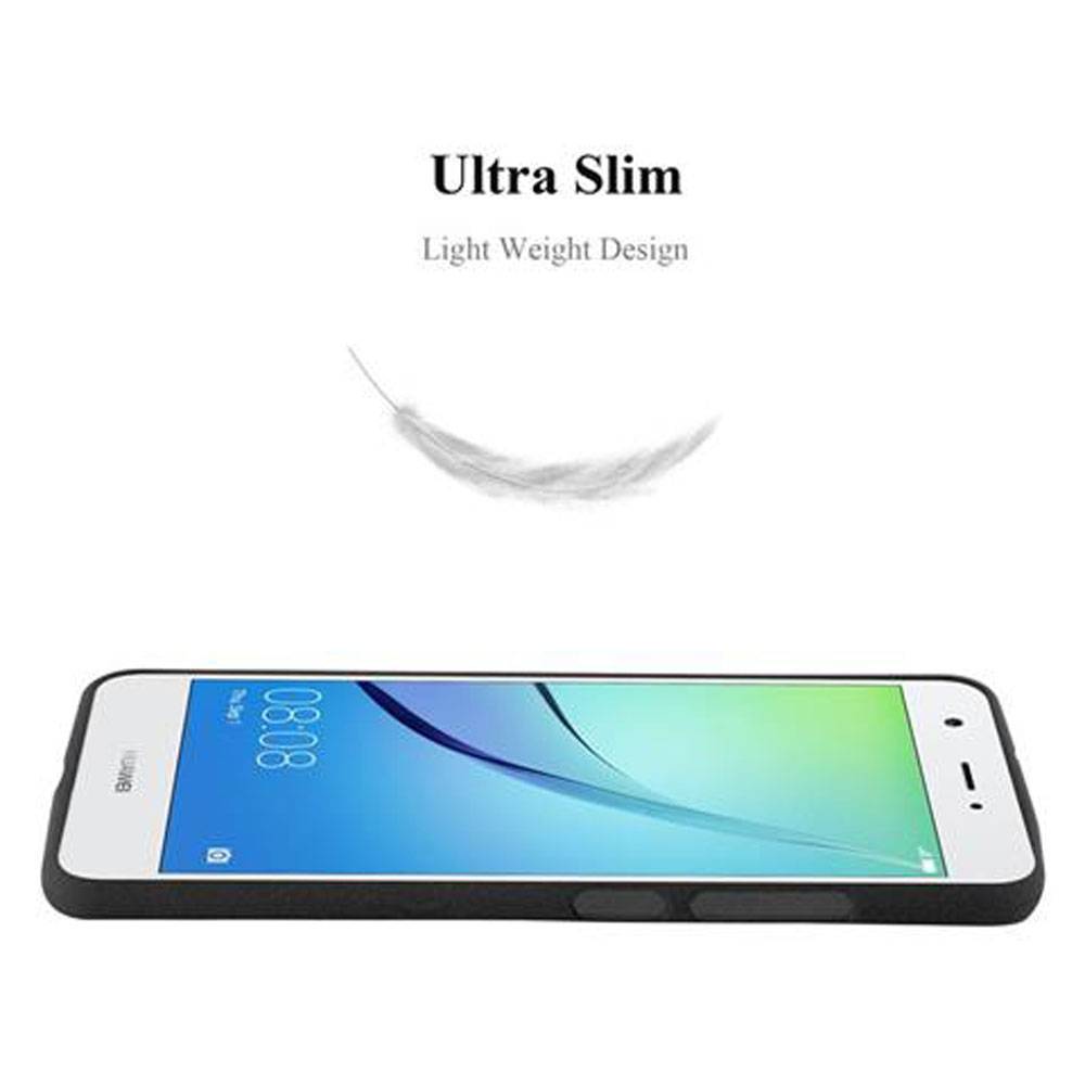 Cadorabo Schutzhülle für Huawei NOVA Hülle in Schwarz Handyhülle TPU Etui Cover Case