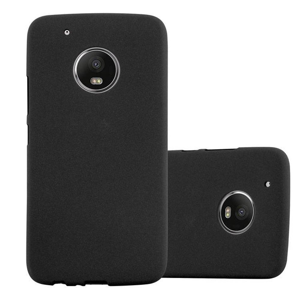 Cadorabo Schutzhülle für Motorola MOTO G5 Hülle in Schwarz Handyhülle TPU Etui Cover Case