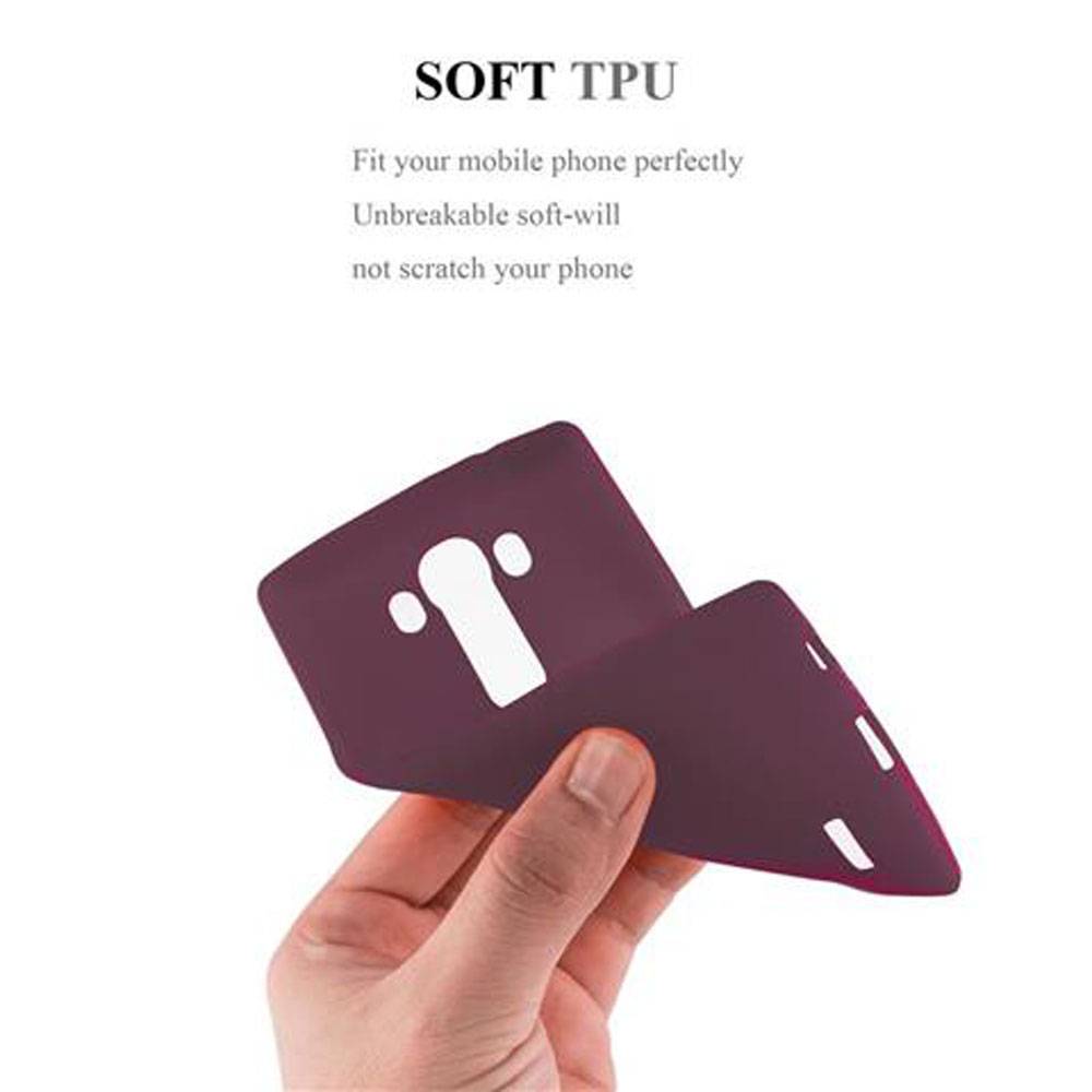 Cadorabo Schutzhülle für LG G4 / G4 PLUS Hülle in Lila Handyhülle TPU Etui Cover Case