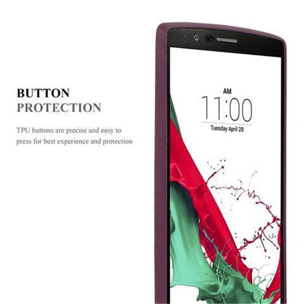 Cadorabo Schutzhülle für LG G4 / G4 PLUS Hülle in Lila Handyhülle TPU Etui Cover Case