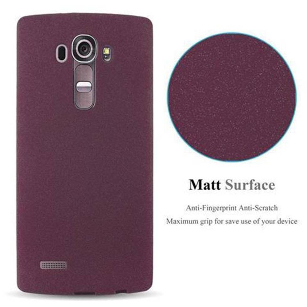 Cadorabo Schutzhülle für LG G4 / G4 PLUS Hülle in Lila Handyhülle TPU Etui Cover Case