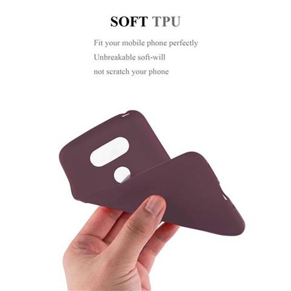 Cadorabo Schutzhülle für LG G5 Hülle in Lila Handyhülle TPU Etui Cover Case