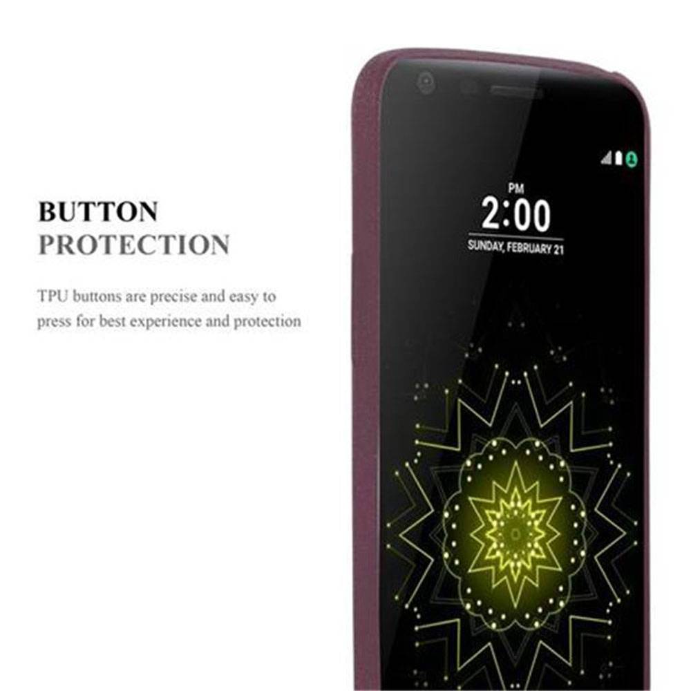 Cadorabo Schutzhülle für LG G5 Hülle in Lila Handyhülle TPU Etui Cover Case