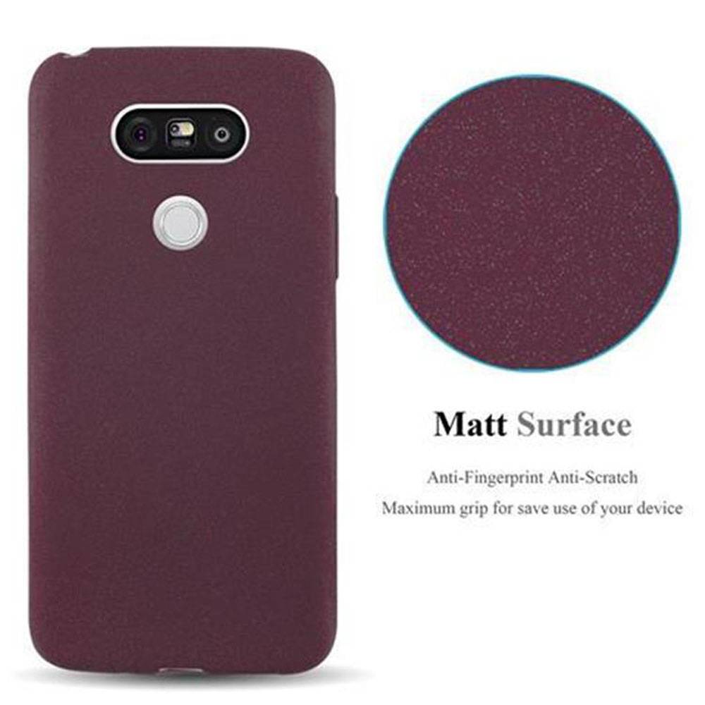 Cadorabo Schutzhülle für LG G5 Hülle in Lila Handyhülle TPU Etui Cover Case
