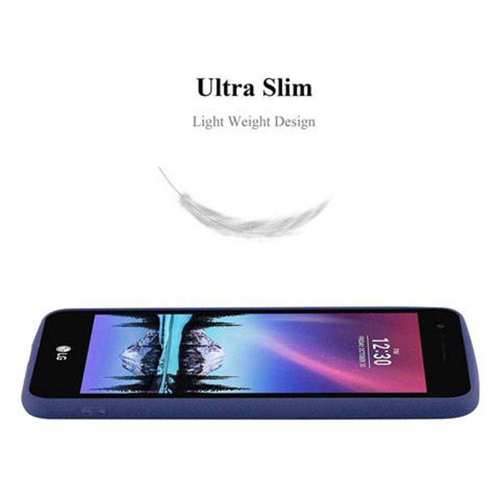 Cadorabo Schutzhülle für LG K4 2017 Hülle in Blau Handyhülle TPU Etui Cover Case