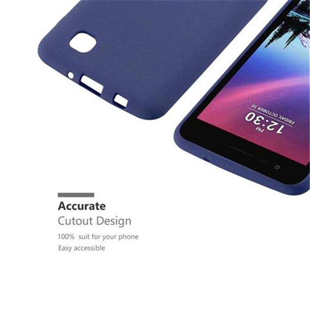 Cadorabo Schutzhülle für LG K4 2017 Hülle in Blau Handyhülle TPU Etui Cover Case
