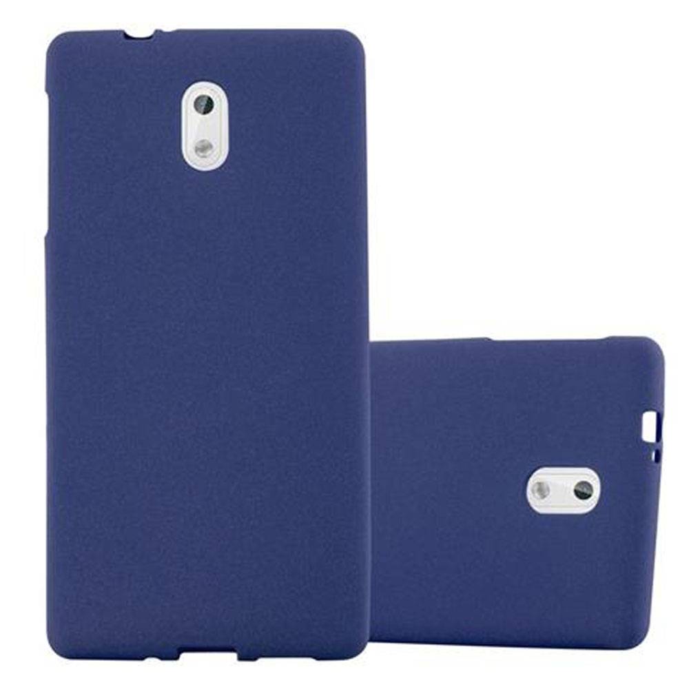 Cadorabo Schutzhülle für Nokia 3 2017 Hülle in Blau Handyhülle TPU Etui Cover Case