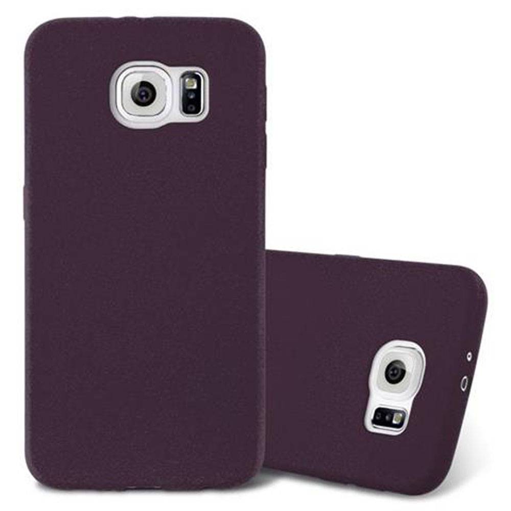 Cadorabo Schutzhülle für Samsung Galaxy S6 Hülle in Lila Handyhülle TPU Etui Cover Case
