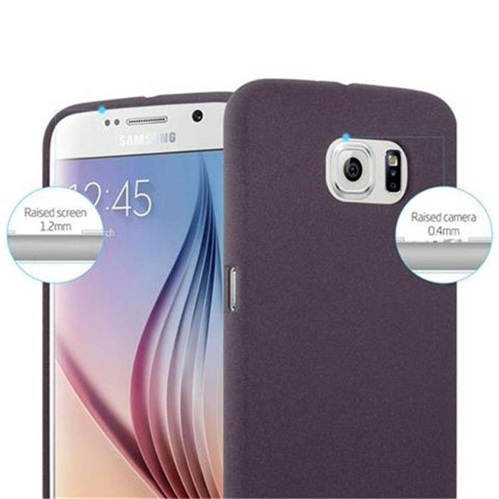 Cadorabo Schutzhülle für Samsung Galaxy S6 Hülle in Lila Handyhülle TPU Etui Cover Case