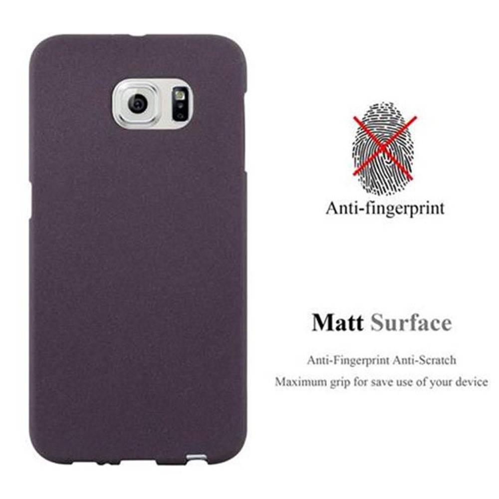 Cadorabo Schutzhülle für Samsung Galaxy S6 Hülle in Lila Handyhülle TPU Etui Cover Case