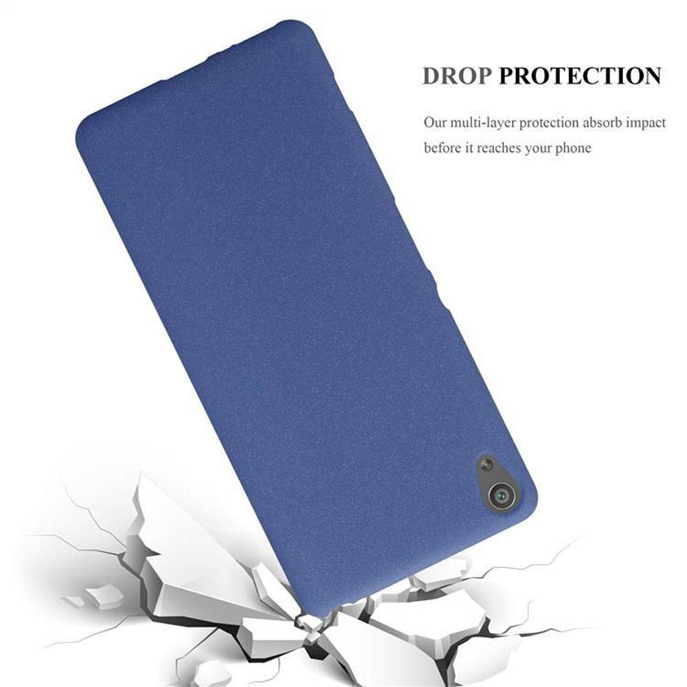Cadorabo Schutzhülle für Sony Xperia XA Hülle in Blau Handyhülle TPU Etui Cover Case