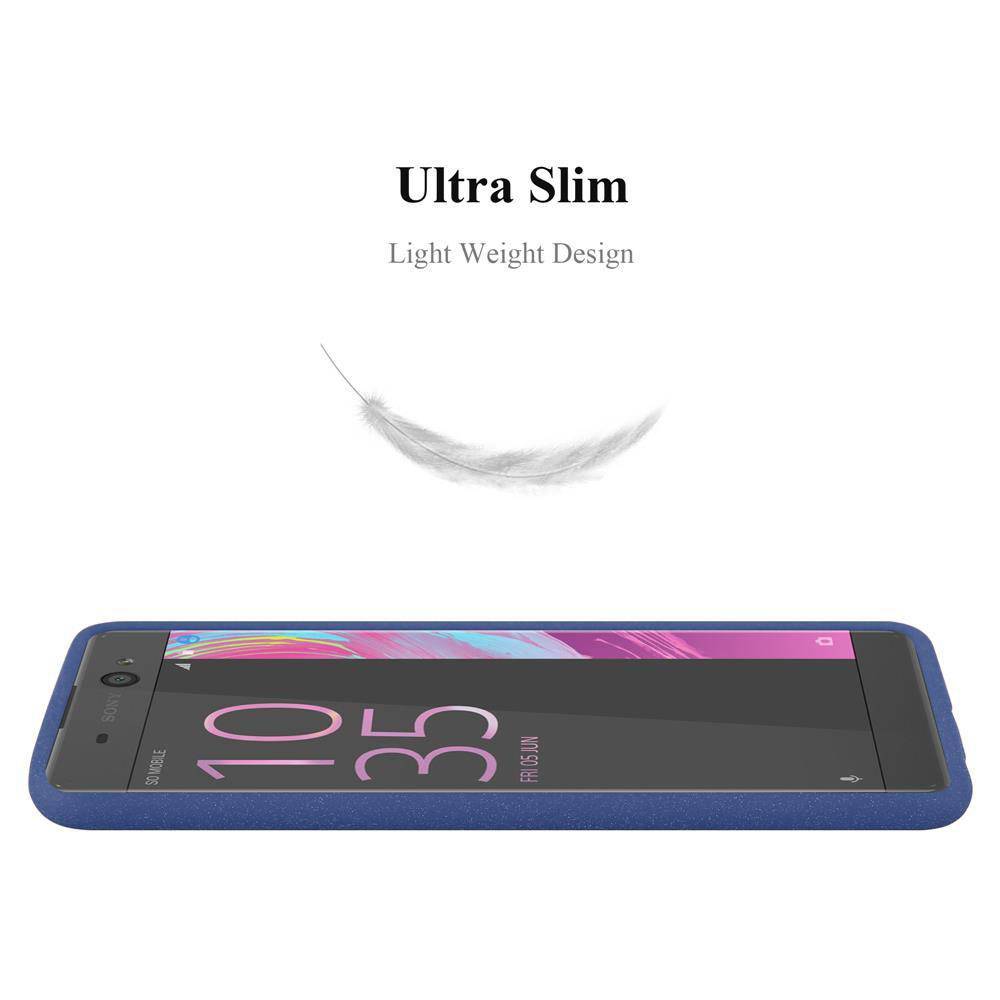 Cadorabo Schutzhülle für Sony Xperia XA Hülle in Blau Handyhülle TPU Etui Cover Case