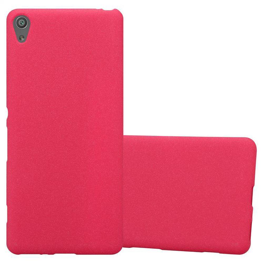 Cadorabo Schutzhülle für Sony Xperia XA Hülle in Rot Handyhülle TPU Etui Cover Case