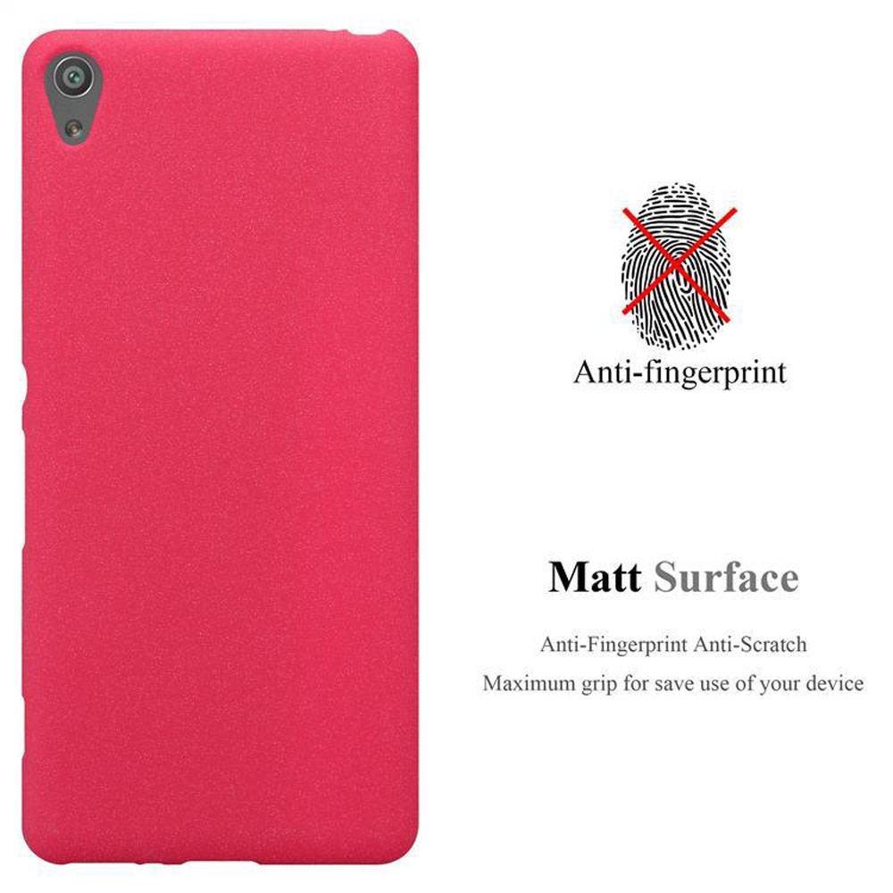 Cadorabo Schutzhülle für Sony Xperia XA Hülle in Rot Handyhülle TPU Etui Cover Case