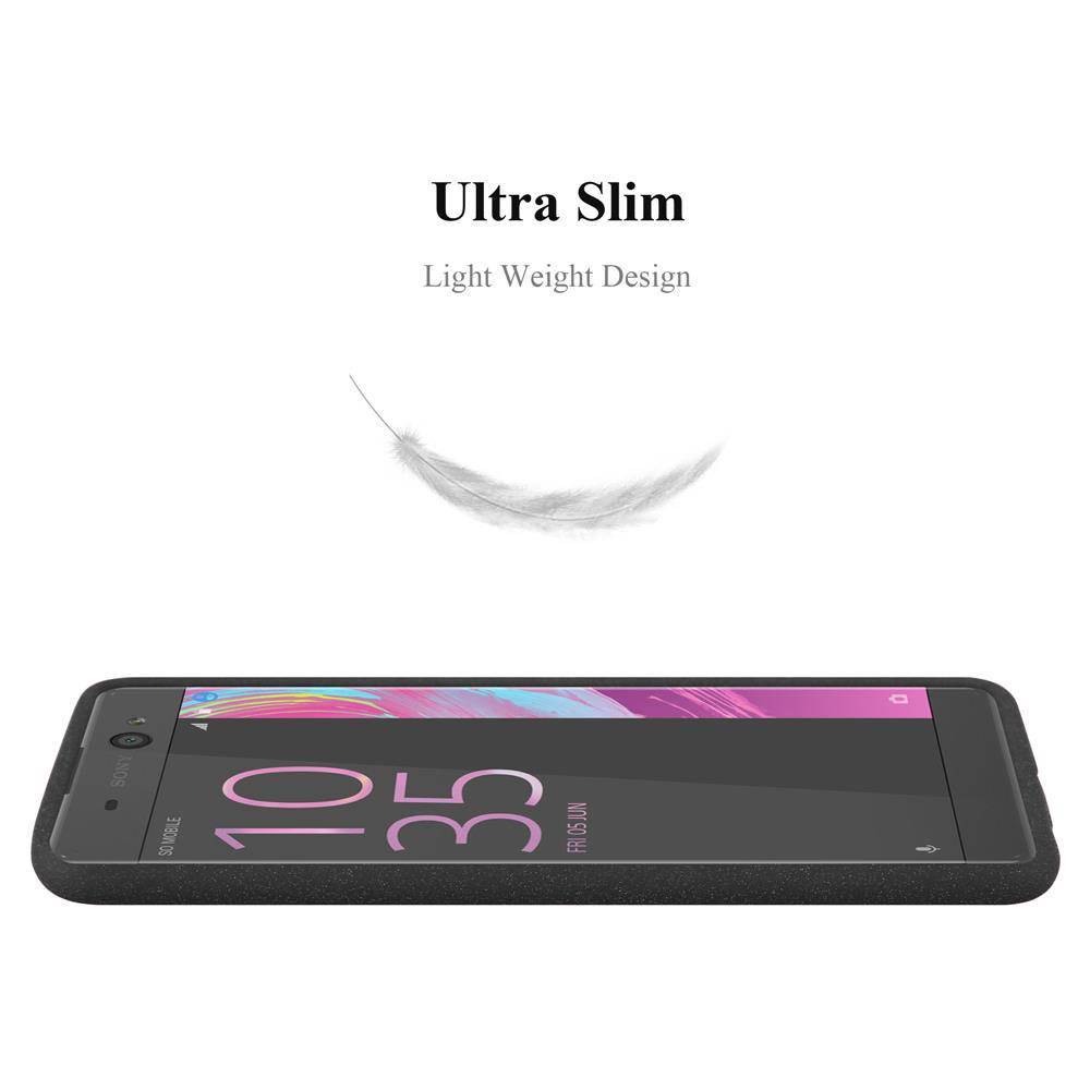 Cadorabo Schutzhülle für Sony Xperia XA Hülle in Schwarz Handyhülle TPU Etui Cover Case