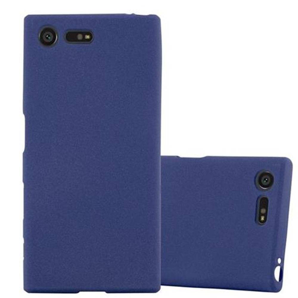 Cadorabo Schutzhülle für Sony Xperia X COMPACT Hülle in Blau Handyhülle TPU Etui Cover Case