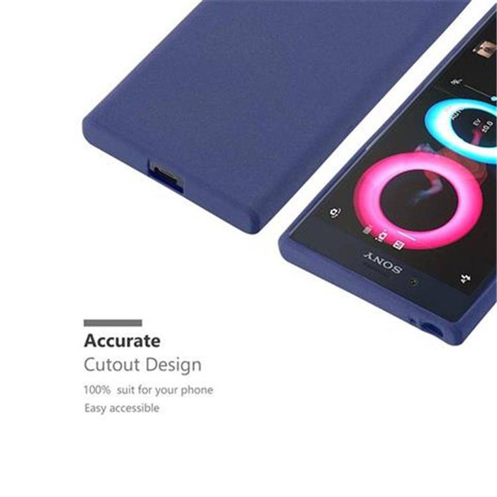 Cadorabo Schutzhülle für Sony Xperia X COMPACT Hülle in Blau Handyhülle TPU Etui Cover Case