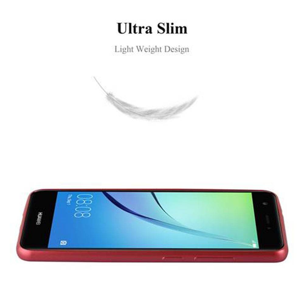 Cadorabo Schutzhülle für Huawei NOVA Hülle in Rot Handyhülle TPU Silikon Etui Cover Case