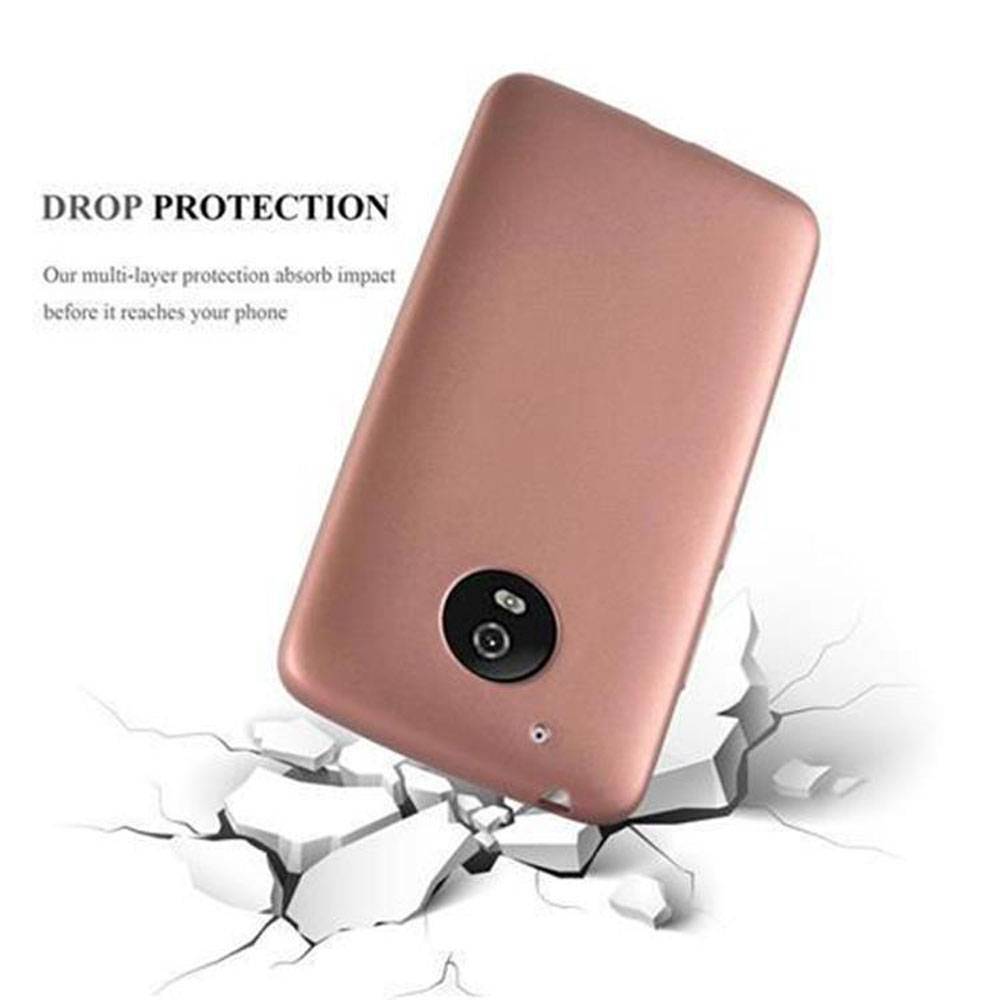 Cadorabo Schutzhülle für Motorola MOTO G5 Hülle in Rosa Handyhülle TPU Silikon Etui Cover Case