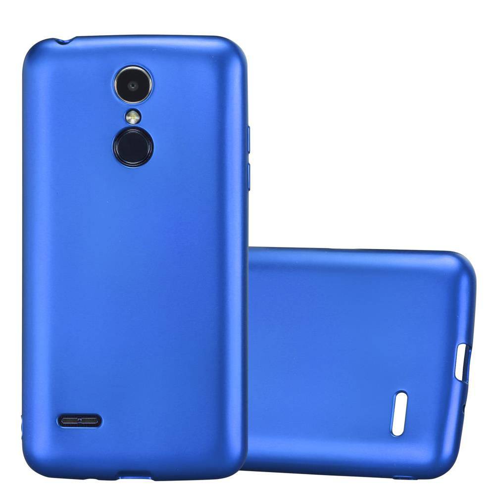Cadorabo Schutzhülle für LG K8 2017 Hülle in Blau Handyhülle TPU Silikon Etui Cover Case