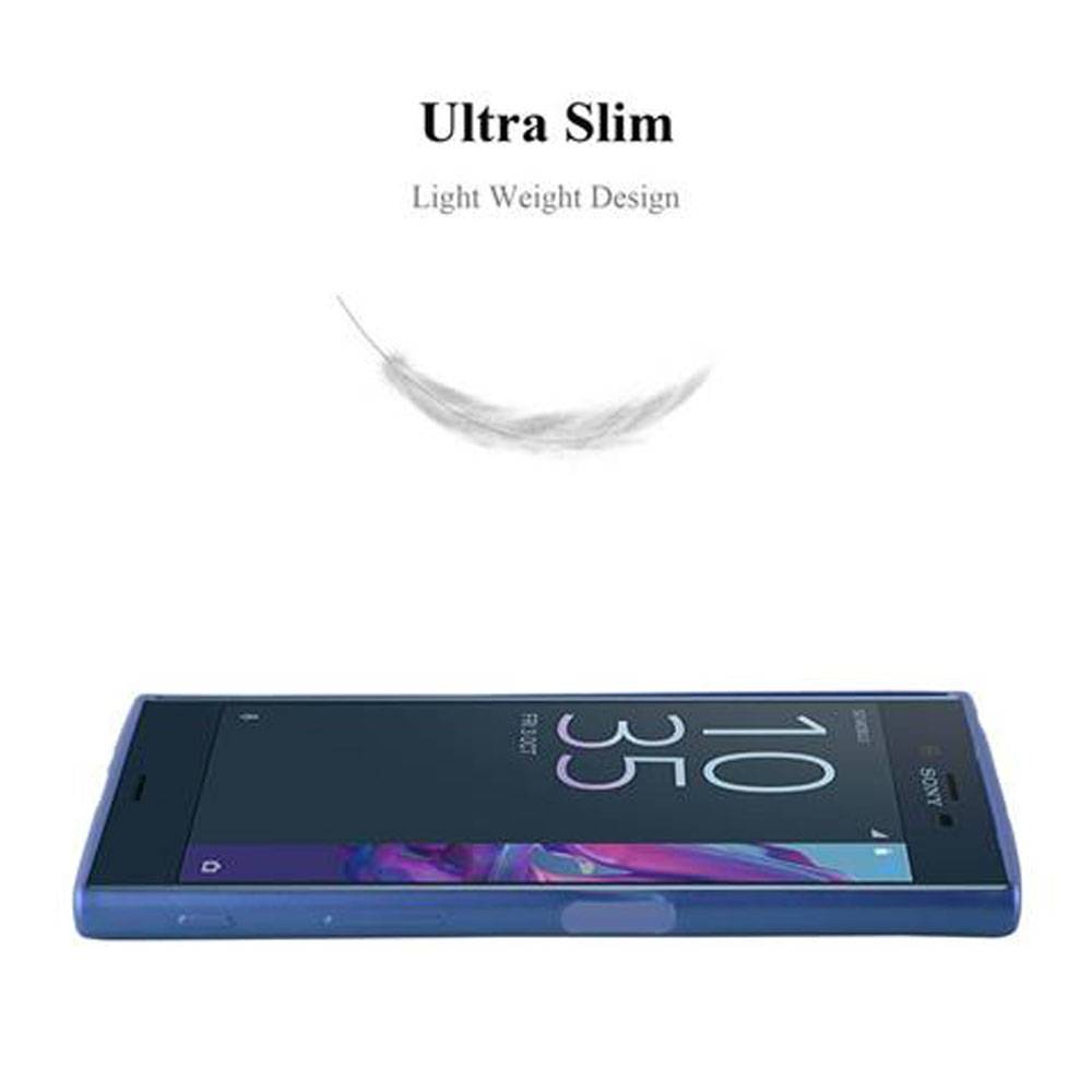 Cadorabo Schutzhülle für Sony Xperia XZ / XZs Hülle in Blau Handyhülle TPU Silikon Etui Cover Case