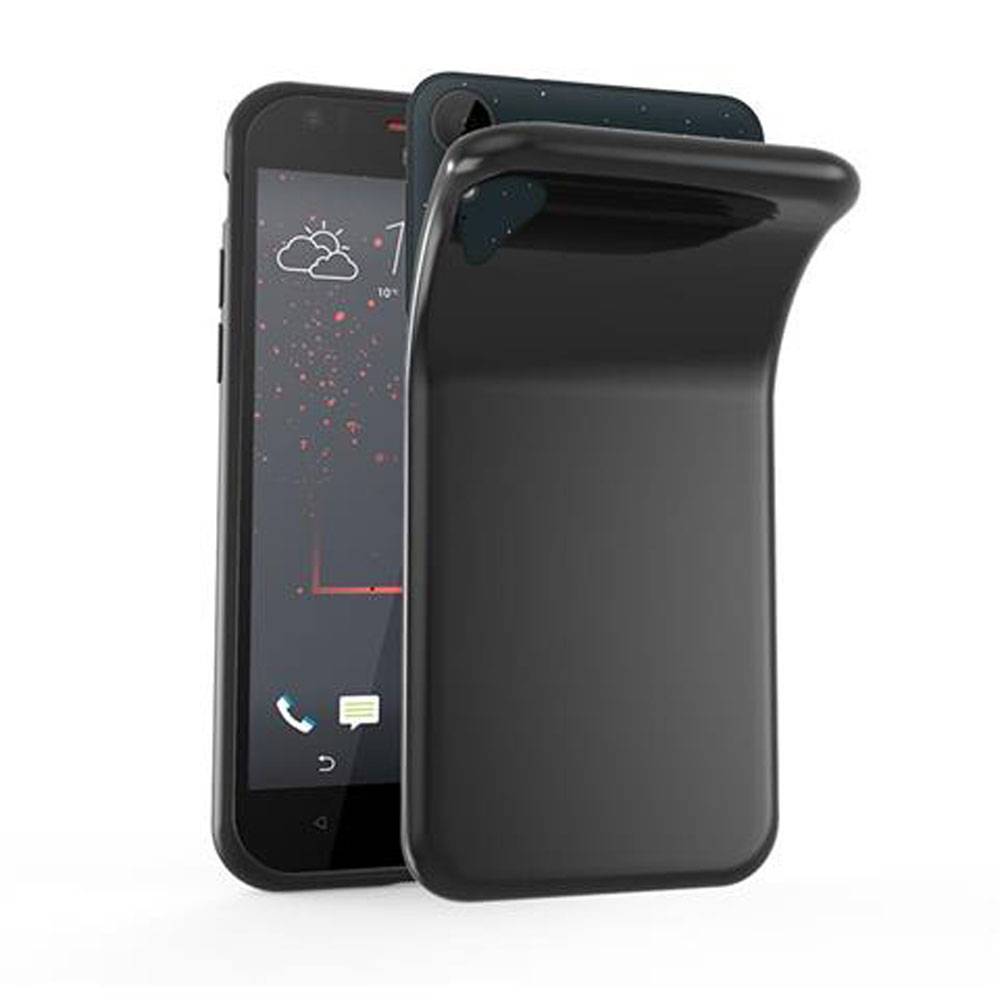 Cadorabo Hülle für HTC Desire 10 LIFESTYLE / Desire 825 Schutz Hülle in Schwarz Schutzhülle TPU Silikon Cover Etui Case