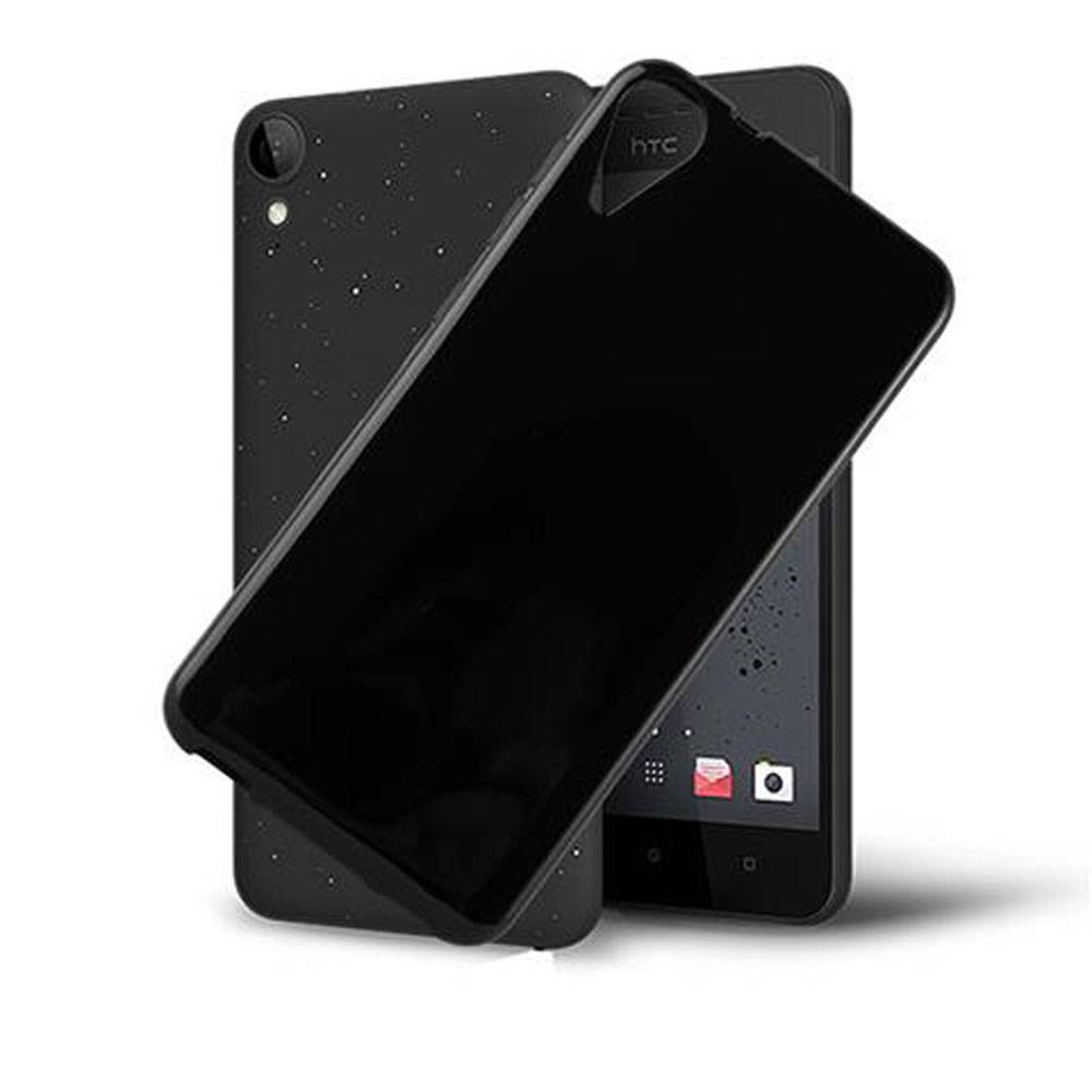 Cadorabo Hülle für HTC Desire 10 LIFESTYLE / Desire 825 Schutz Hülle in Schwarz Schutzhülle TPU Silikon Cover Etui Case