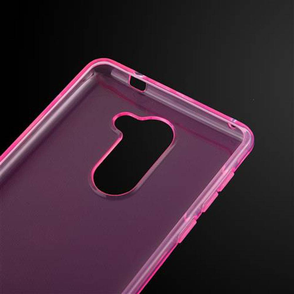 Cadorabo Hülle für Huawei MATE 9 LITE / GR5 2017 / Honor 6X Schutz Hülle in Pink Schutzhülle TPU Silikon Cover Etui Case