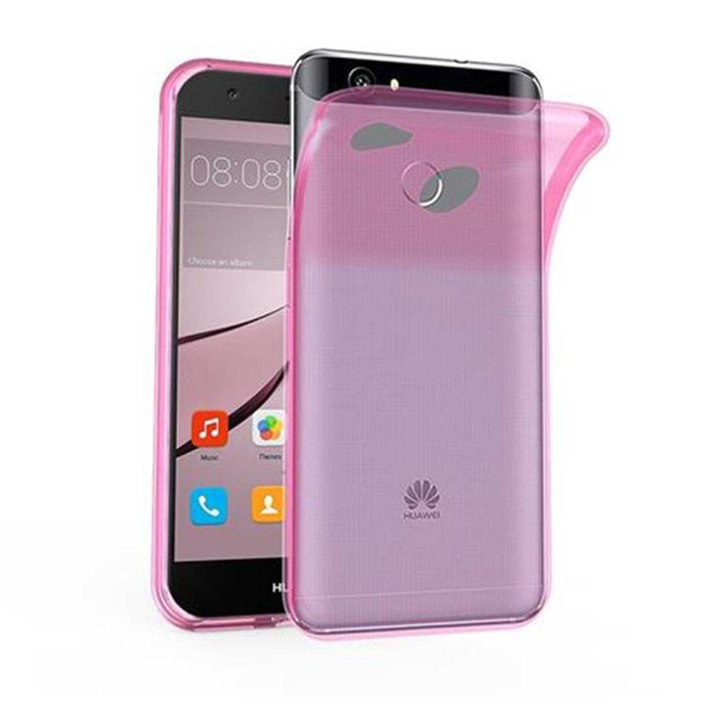 Cadorabo Hülle für Huawei NOVA Schutz Hülle in Pink Schutzhülle TPU Silikon Cover Etui Case