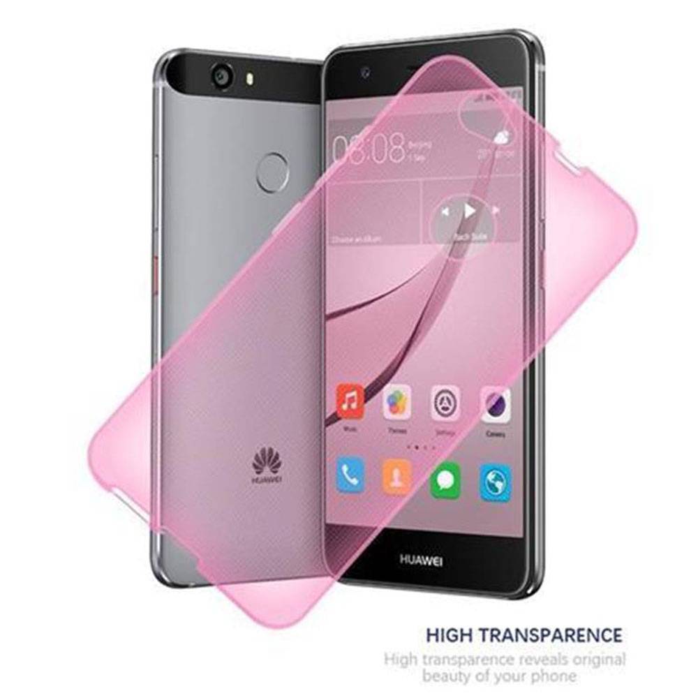 Cadorabo Hülle für Huawei NOVA Schutz Hülle in Pink Schutzhülle TPU Silikon Cover Etui Case