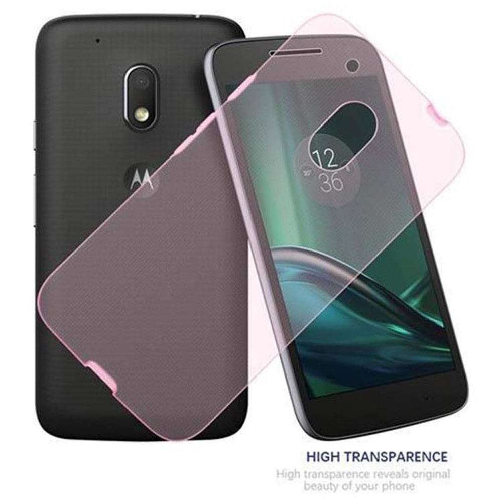 Cadorabo Hülle für Motorola MOTO G4 PLAY Schutz Hülle in Pink Schutzhülle TPU Silikon Cover Etui Case