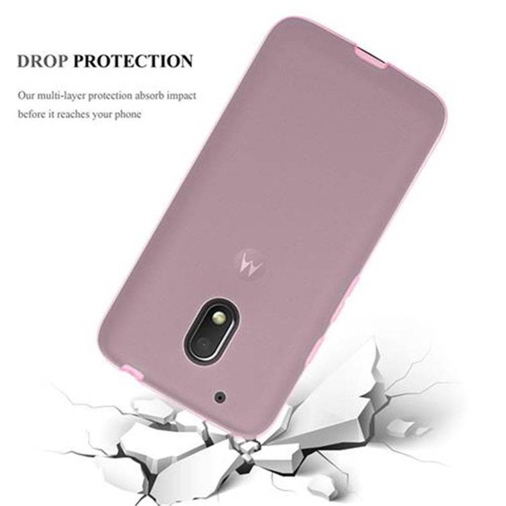Cadorabo Hülle für Motorola MOTO G4 PLAY Schutz Hülle in Pink Schutzhülle TPU Silikon Cover Etui Case
