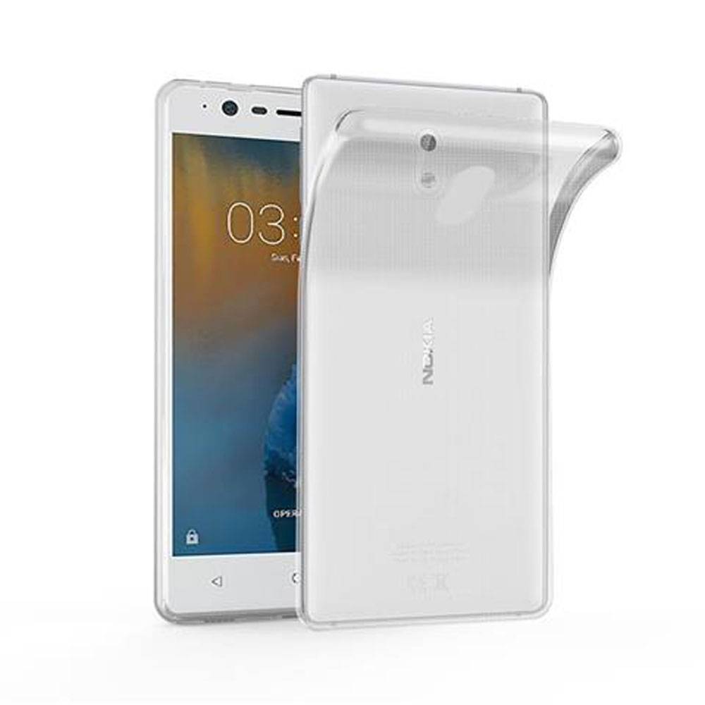 Cadorabo Hülle für Nokia 3 2017 Schutz Hülle in Transparent Schutzhülle TPU Silikon Cover Etui Case