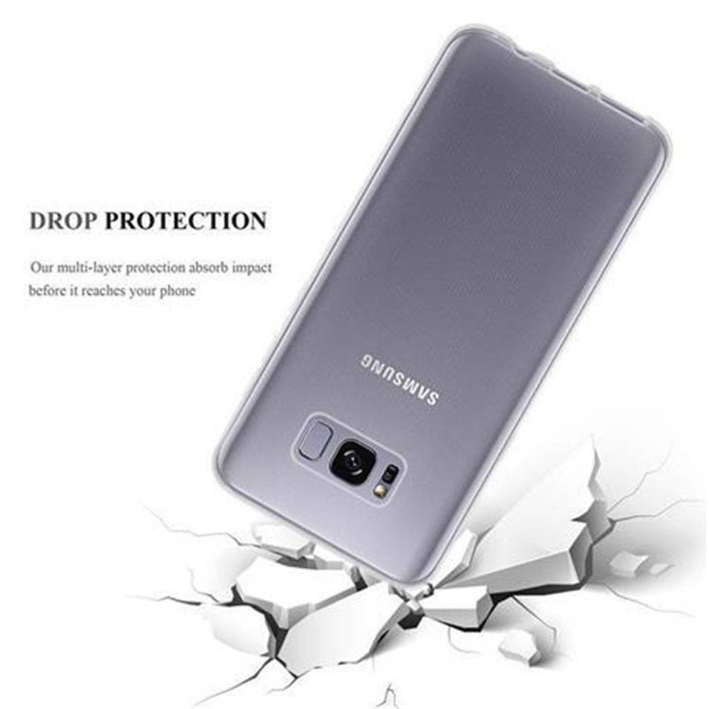 Cadorabo Hülle für Samsung Galaxy S8 PLUS Schutz Hülle in Transparent Schutzhülle TPU Silikon Cover Etui Case