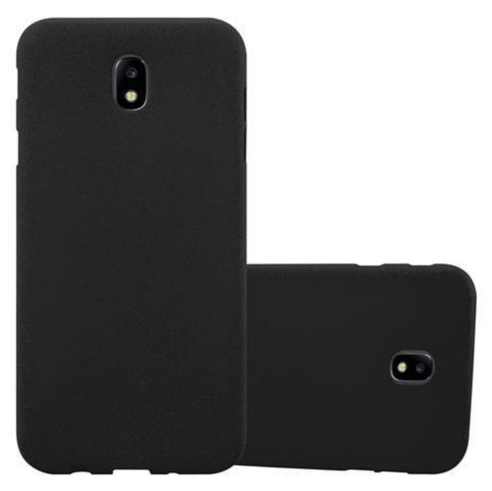 Cadorabo Schutzhülle für Samsung Galaxy J3 2017 Hülle in Schwarz Handyhülle TPU Etui Cover Case
