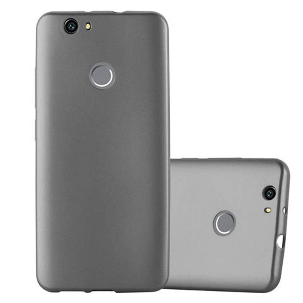 Cadorabo Schutzhülle für Huawei NOVA Hülle in Grau Handyhülle TPU Silikon Etui Cover Case