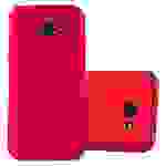 Cadorabo Hülle für Samsung Galaxy A5 2017 Schutzhülle in Rot Hard Case Handy Hülle Etui