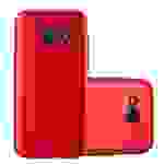 Cadorabo Schutzhülle für Samsung Galaxy A3 2017 Hülle in Rot Handyhülle TPU Silikon Etui Cover Case