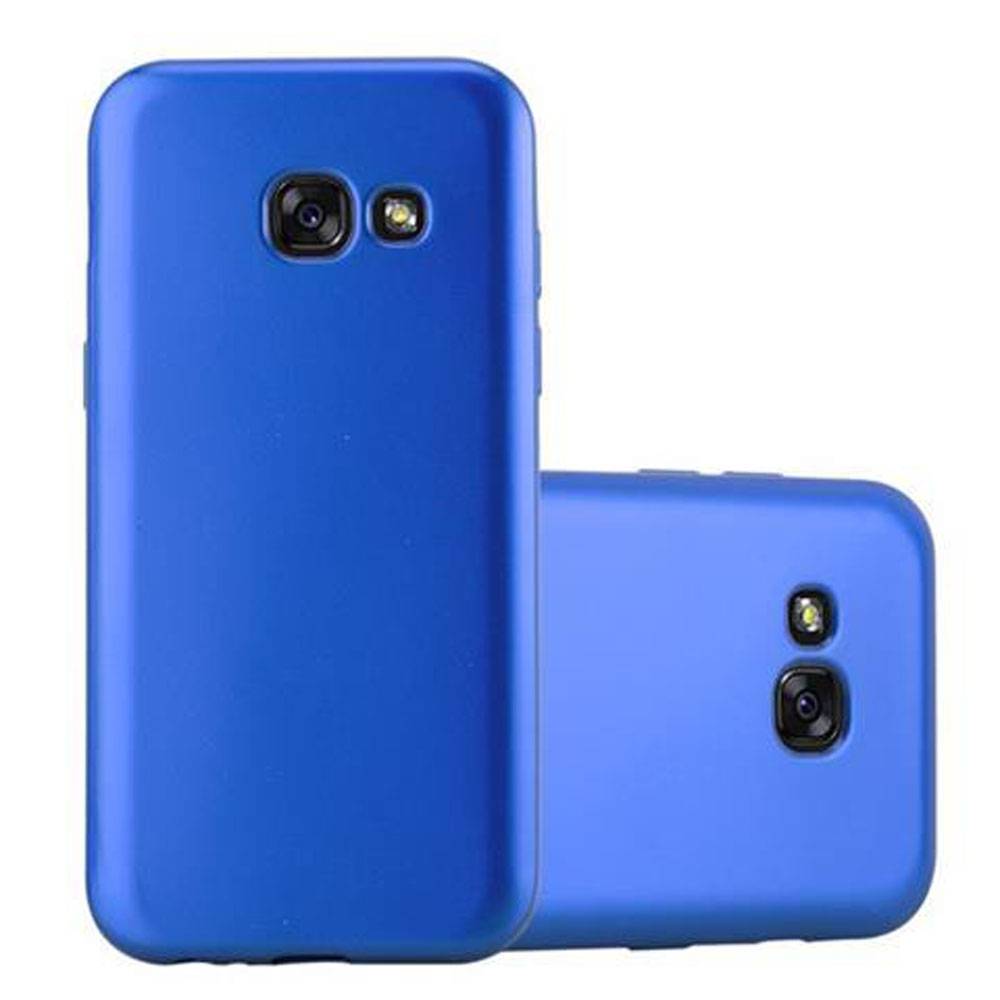 Cadorabo Schutzhülle für Samsung Galaxy A5 2017 Hülle in Blau Handyhülle TPU Silikon Etui Cover Case