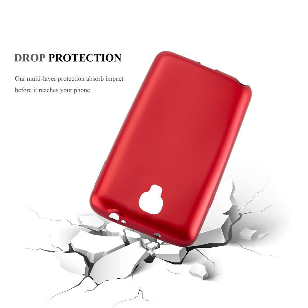 Cadorabo Schutzhülle für Samsung Galaxy NOTE 3 NEO Hülle in Rot Handyhülle TPU Silikon Etui Cover Case